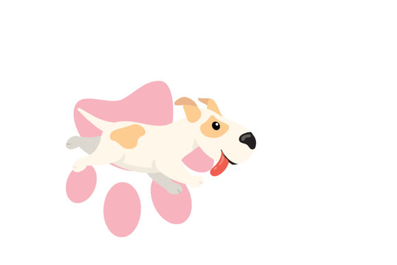 Funny Puppy Isolated Mammal Dog Graphics for Digital Sellers