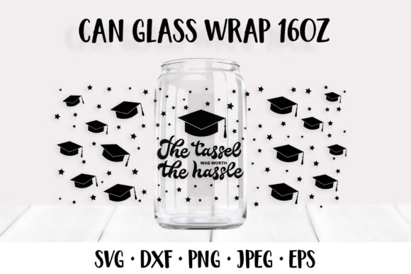 Graduation Can Wrap Graphics for Creative Projects