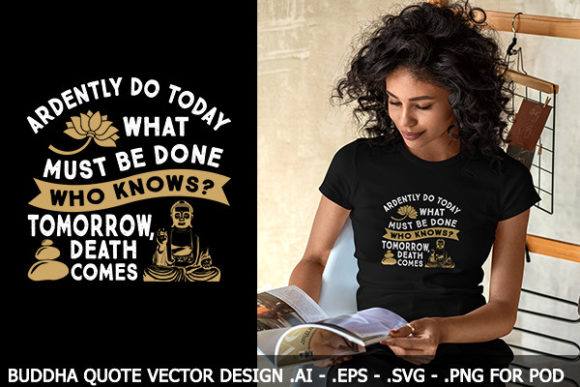 MOTIVATION BUDDHA QUOTE DESIGN for POD