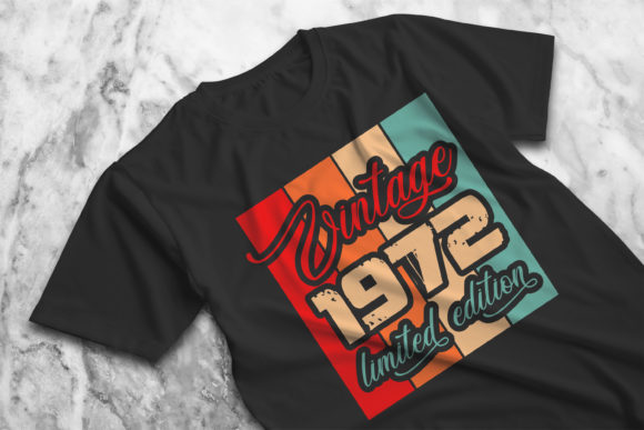 Retro Vintage 1972 Limited Edition Shirt Graphics
