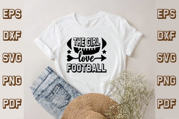The Girl Love Football Svg Designs: A Graphic Design Asset for Modern Branding