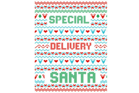 Vintage Christmas Ugly Sweater SVG for T-Shirt Designs
