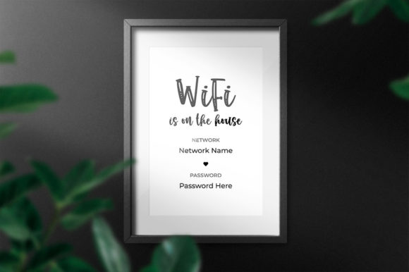 Wifi Sign Template Printable Editable